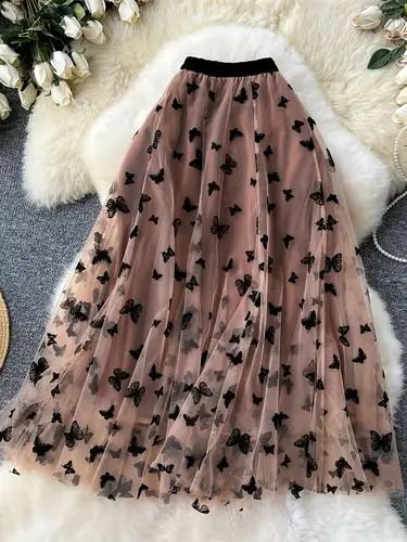 Women skirts collection women cozy floral skirt